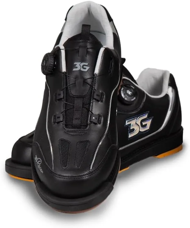 3G Dial Racer Black/Chrome Left Handed Mens Bowling Shoes