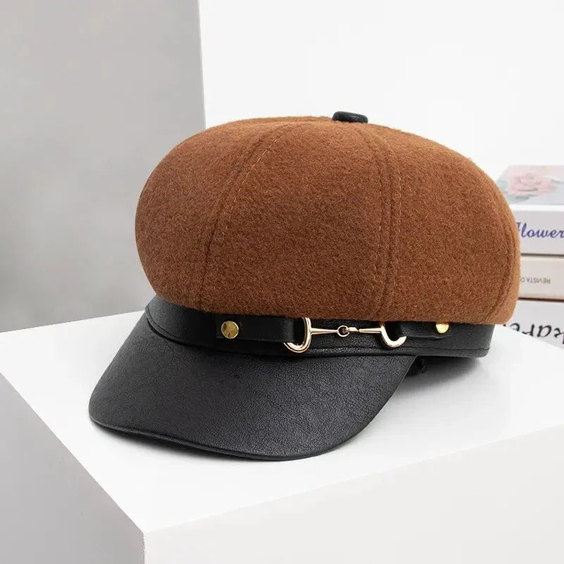 Beret Hat Women With Chic Brim