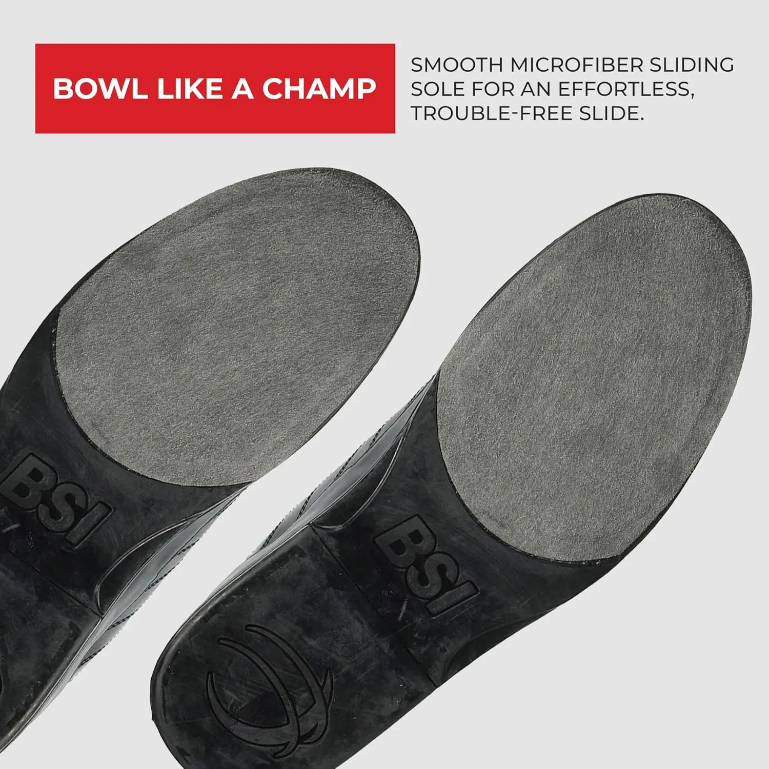 BSI Mens 521 Sport Basic Shoe - Lightweight Leather Bowling Shoes with Cushioned Support for Men