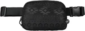 C.C Aztec Pattern Belt Bag - Fanny Pack & Crossbody Bag for Women - Fashion Waist Pack with Adjustable Strap - Gifts (Aztec Pattern - black)