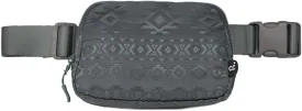 C.C Aztec Pattern Belt Bag - Fanny Pack & Crossbody Bag for Women - Fashion Waist Pack with Adjustable Strap - Gifts (Aztec Pattern - dk. grey)
