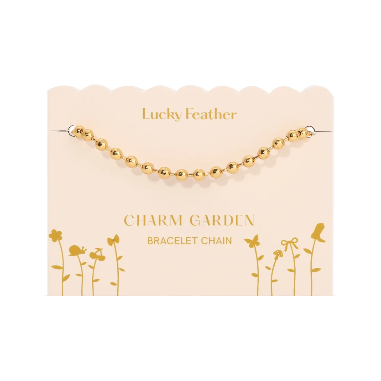 Charm Garden Gold Chain Bracelet