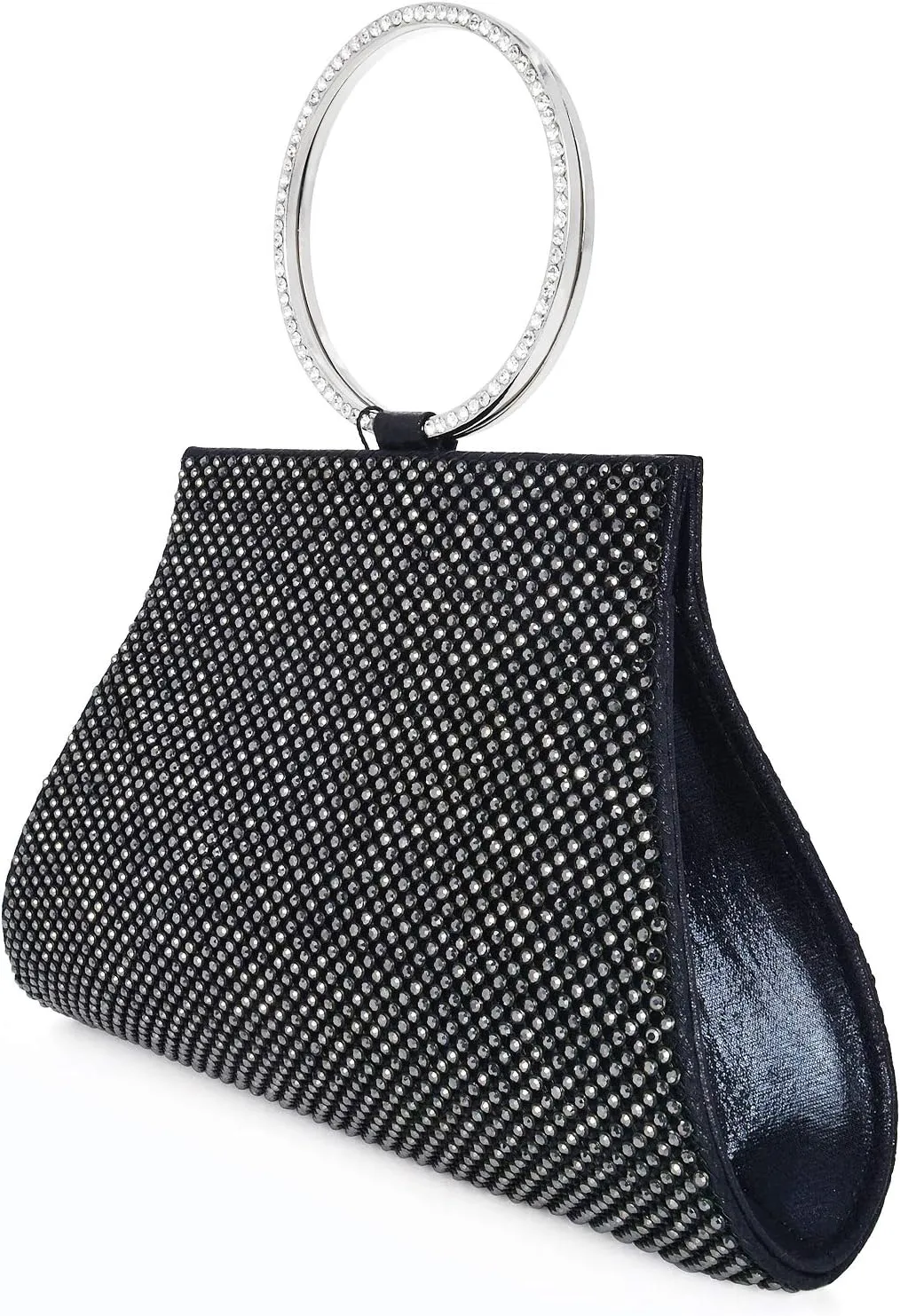 Crystal Clutch Purses Bride and Bridesmaid Handbag Elegant Wristlet Evening Bag for Women