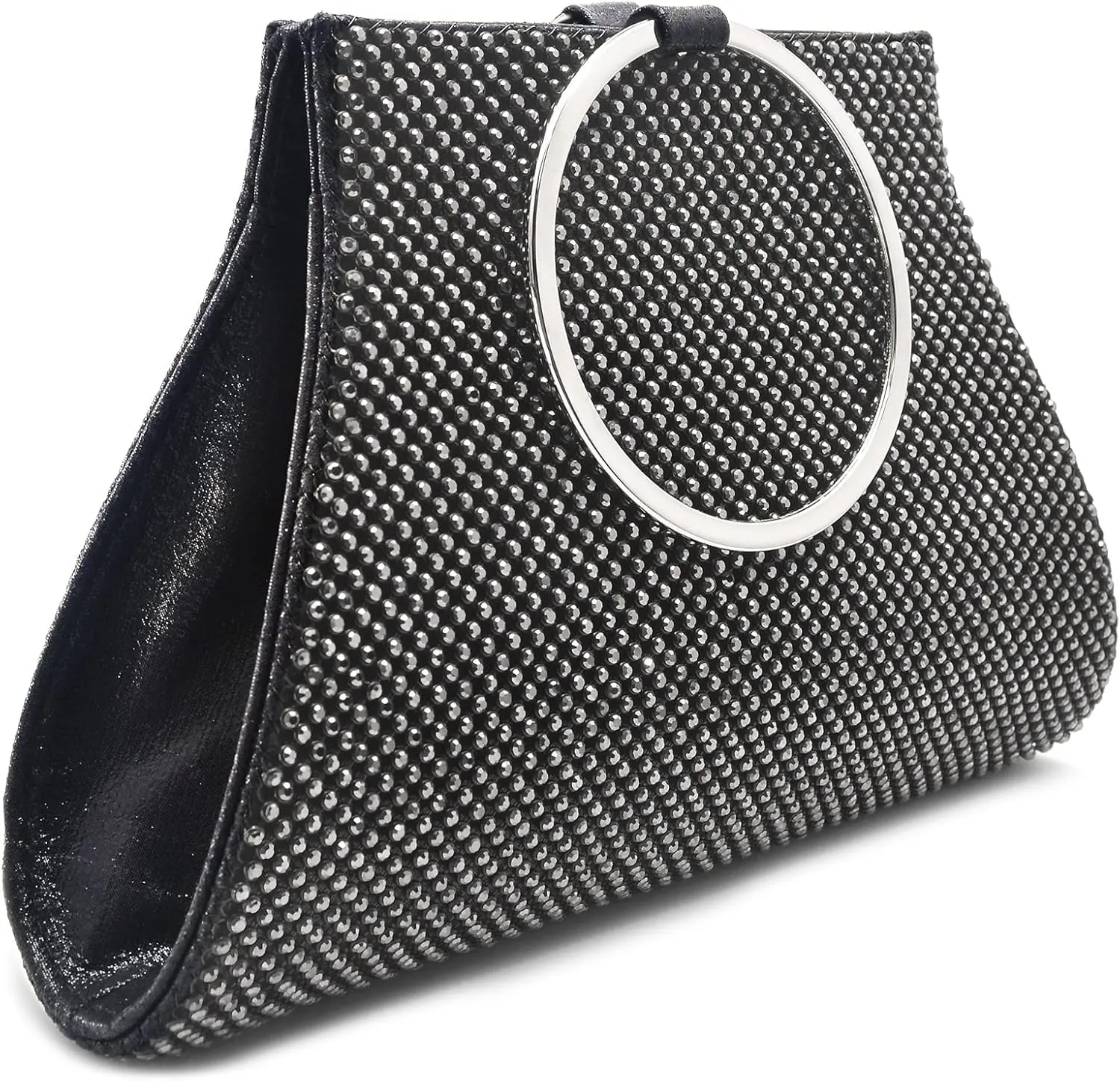 Crystal Clutch Purses Bride and Bridesmaid Handbag Elegant Wristlet Evening Bag for Women