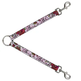 Dog Leash Splitter - Born to Blossom Pink