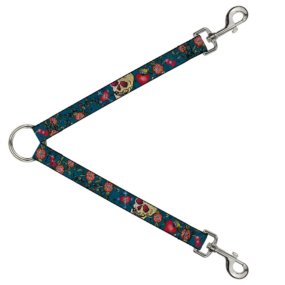 Dog Leash Splitter - Only God Can Judge Me CLOSE-UP Blue