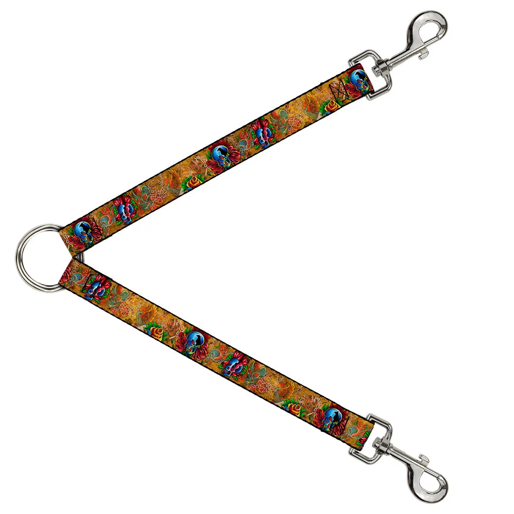 Dog Leash Splitter - Tattoo Johnny-Candles & Skulls