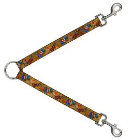 Dog Leash Splitter - Tattoo Johnny-Hearts & Roses