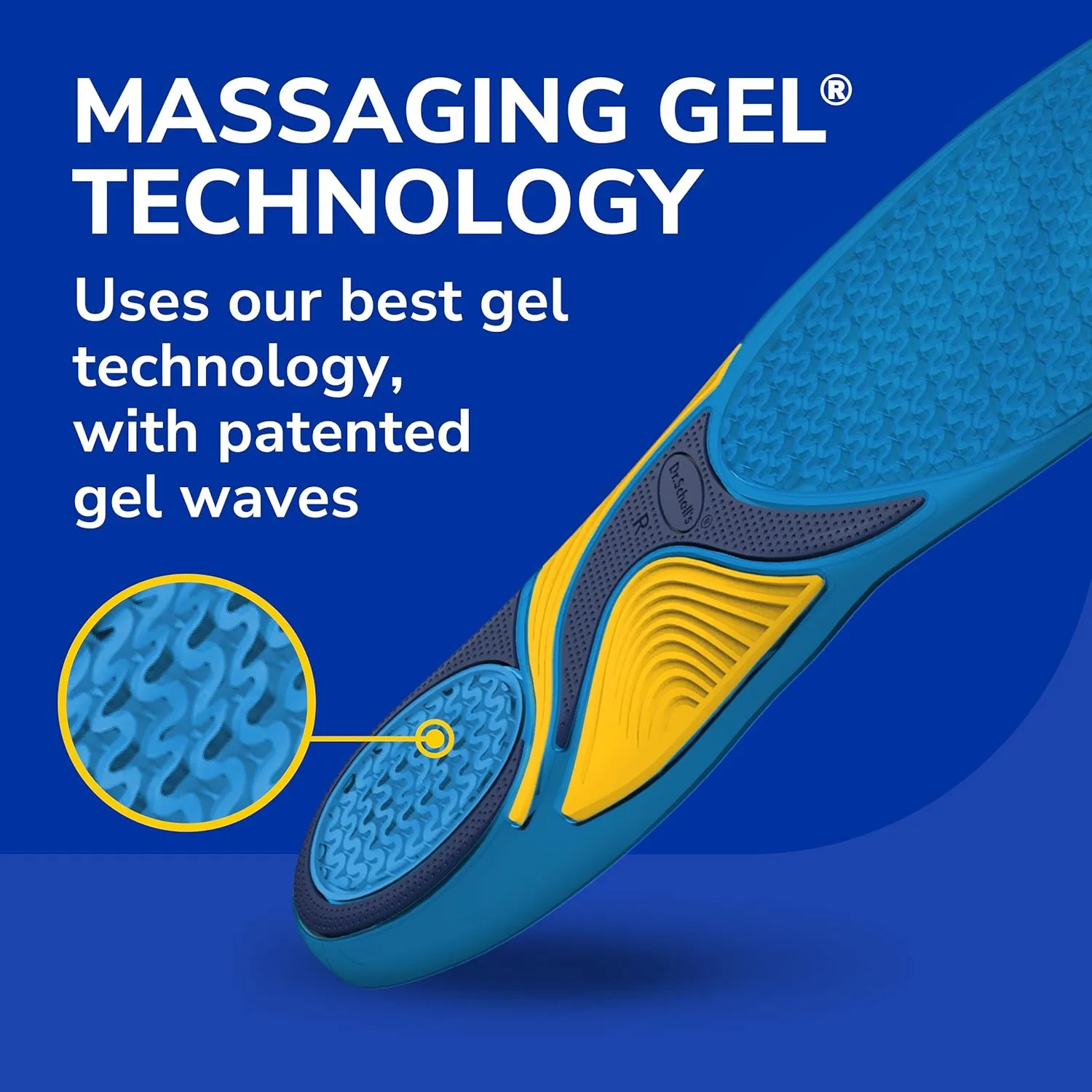 Dr. Scholls Energizing Comfort Womens Everyday Insoles with Massaging Gel - Clinically Proven, All-Day Energy and Comfort Inserts with Patented Triple Gel Design - Shock Absorbing, Arch Support