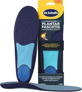Dr. Scholls Plantar Fasciitis Pain Relief Orthotic Insoles, Immediately Relieves Pain: Heel, Spurs, Arch Support, Distributes Foot Pressure, Trim to Fit Shoe Inserts: Women's Size 6-10, 1 Pair