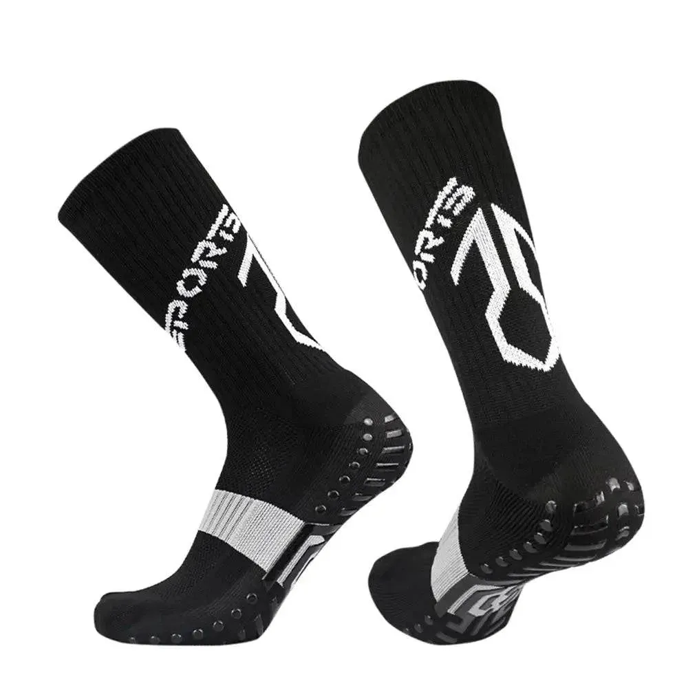 Football Socks Running Socks Anti Slip With Rubber Pad Athletic Socks For Men / Women