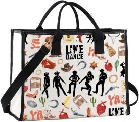 JNIAP Line Dance Crossbody Bag Country Music Line Dancing Gifts Line Dancer Shoulder Bags Line Dance Lover Gifts