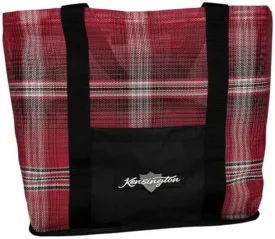 Kensington Large Tote  Roomy 16 L x 17 W x 12 H  Features Nylon Web Handles and Front Pocket, Color: 165 - Merlot