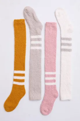 Knee High Boucle Socks