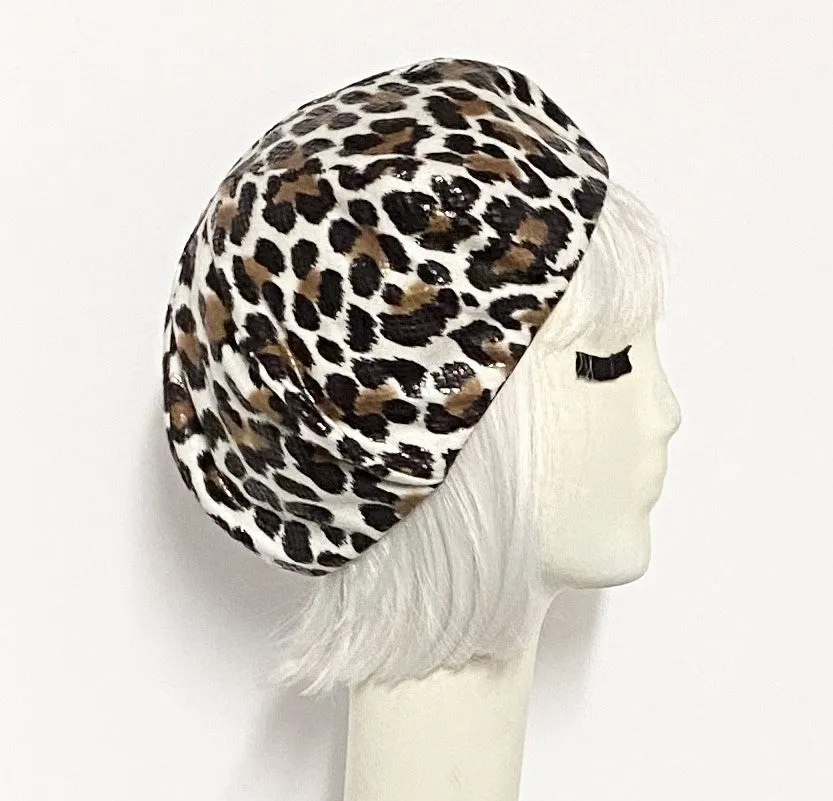 Leopard Beret Hat