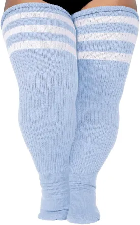 LOUSGUTA Plus Size Thigh High Socks for Thick Thighs- Extra Long Womens Cable Knitted Over Knee High Leg Warmer