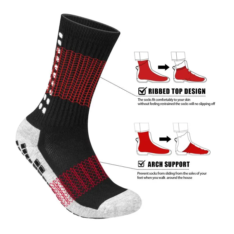 Men Anti-Slip Football Socks
