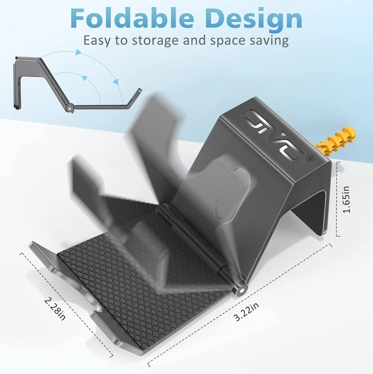 OIVO Controller & Headset Wall Mount Holder Stand, Foldable Headphone Stand, Gaming Controller Holder Hanger Hook, Universal Storage Organizer Controller/Earphone/Game Accessories-6 Packs