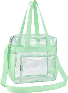 Oraben Clear Tote Bag Clear Bag Stadium Approved 12x6x12 Stadium Bag for Work, Sports Games,Gym