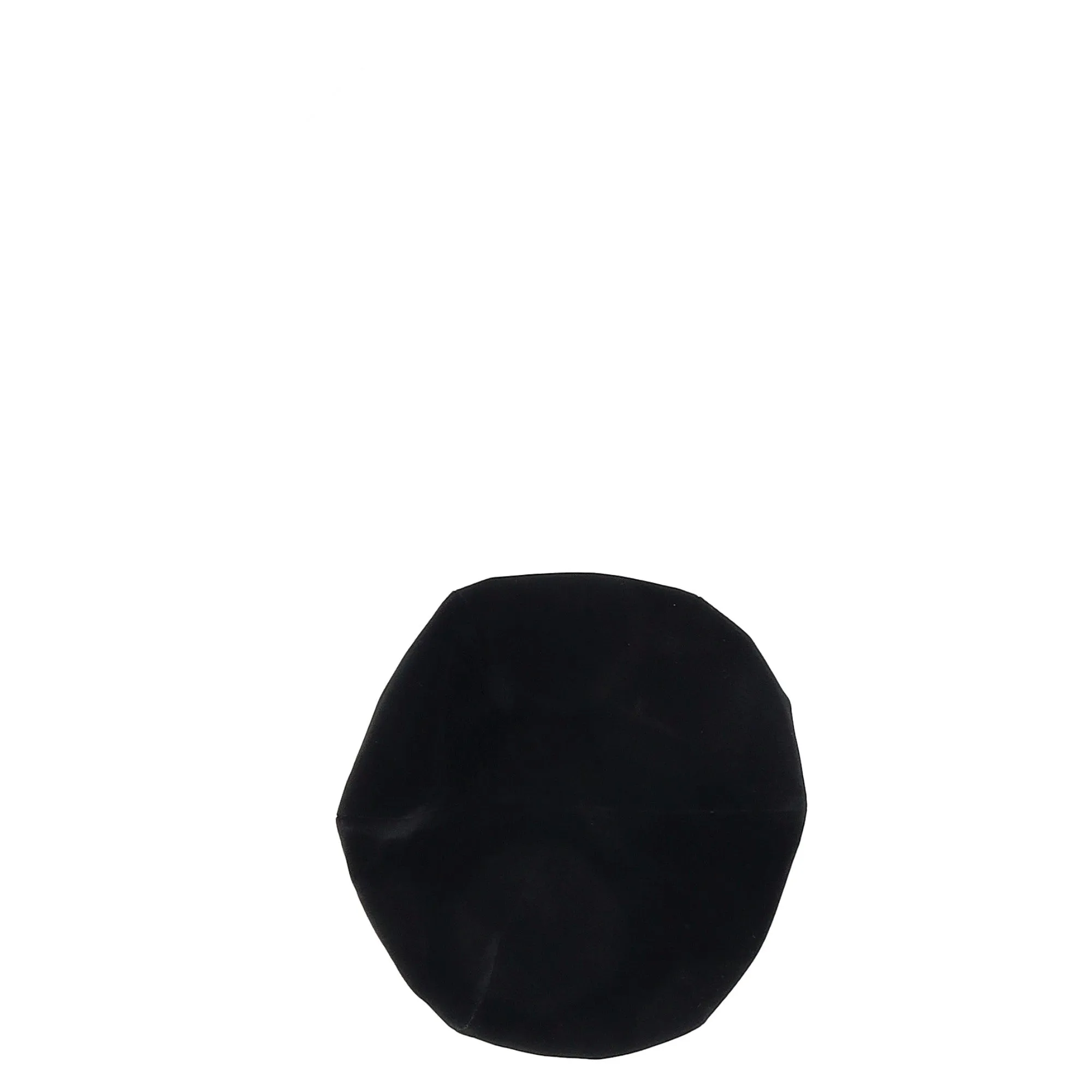 Prada Ribbon Detail Beret Hat in Black Velvet