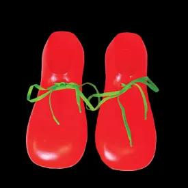 "Clown Shoes - Red/Plastic" Halloween Costume Accessory