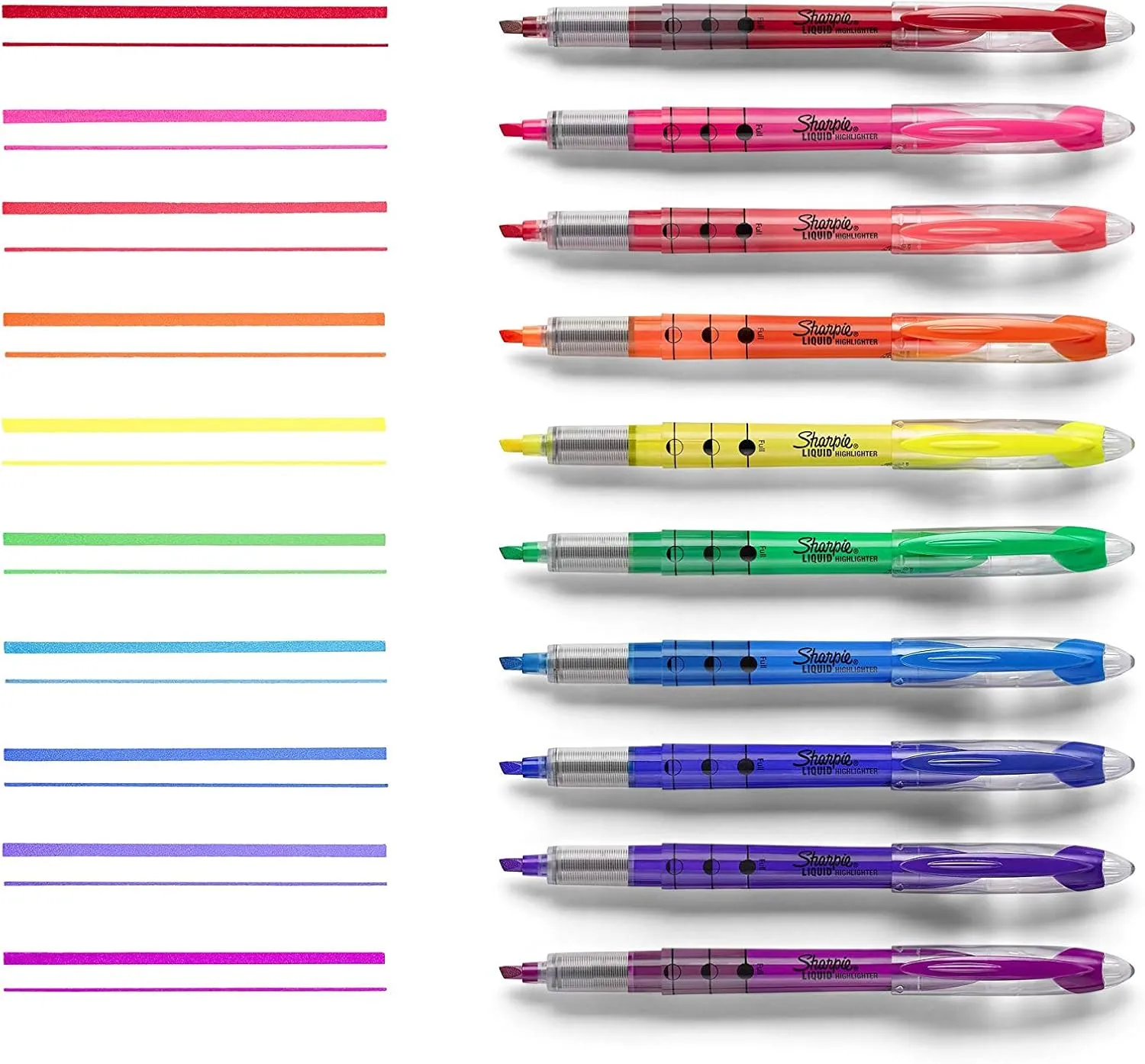Sharpie Liquid Highlighter Chisel Tip Highlighters Journaling Supplies Study Supplies Assorted Colored Highlighters 10 Count