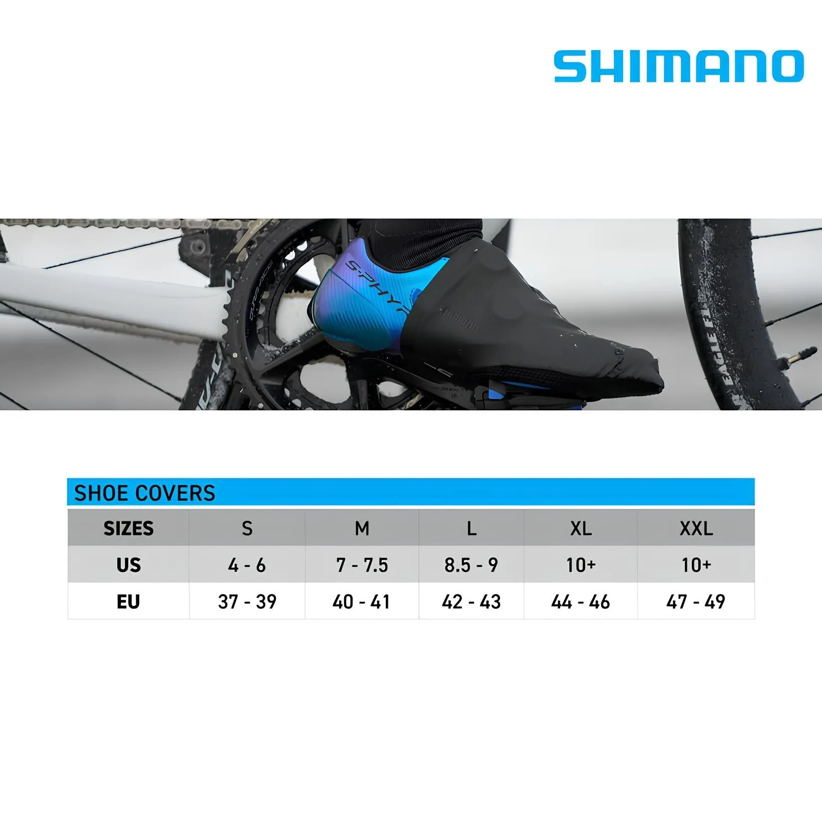 SHIMANO S-Phyre Half Shoe Black Cover