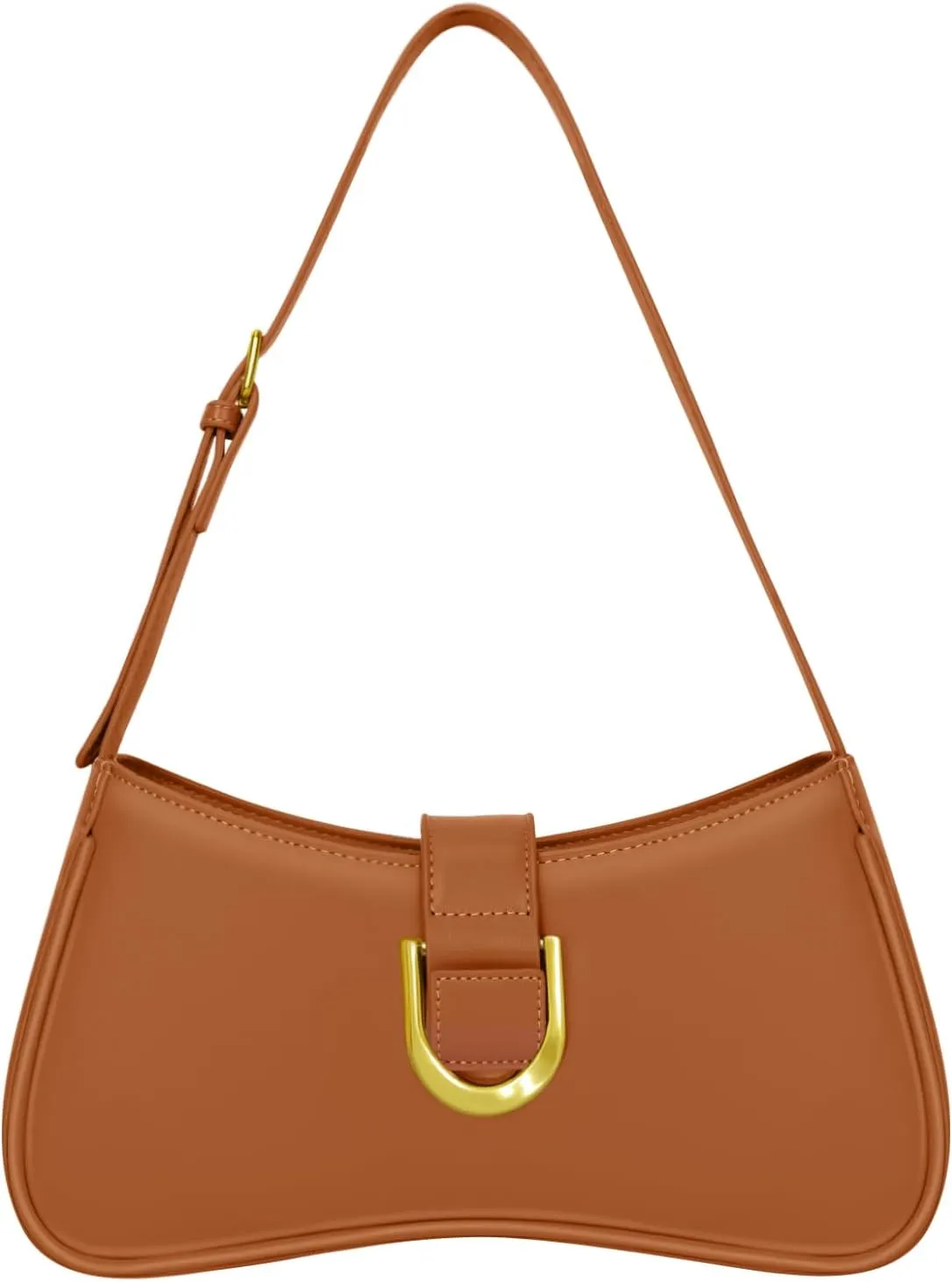 Shoulder Bag for Women Y2K Trendy Underarm Purse Vegan Leather Clutch Hobo Handbags