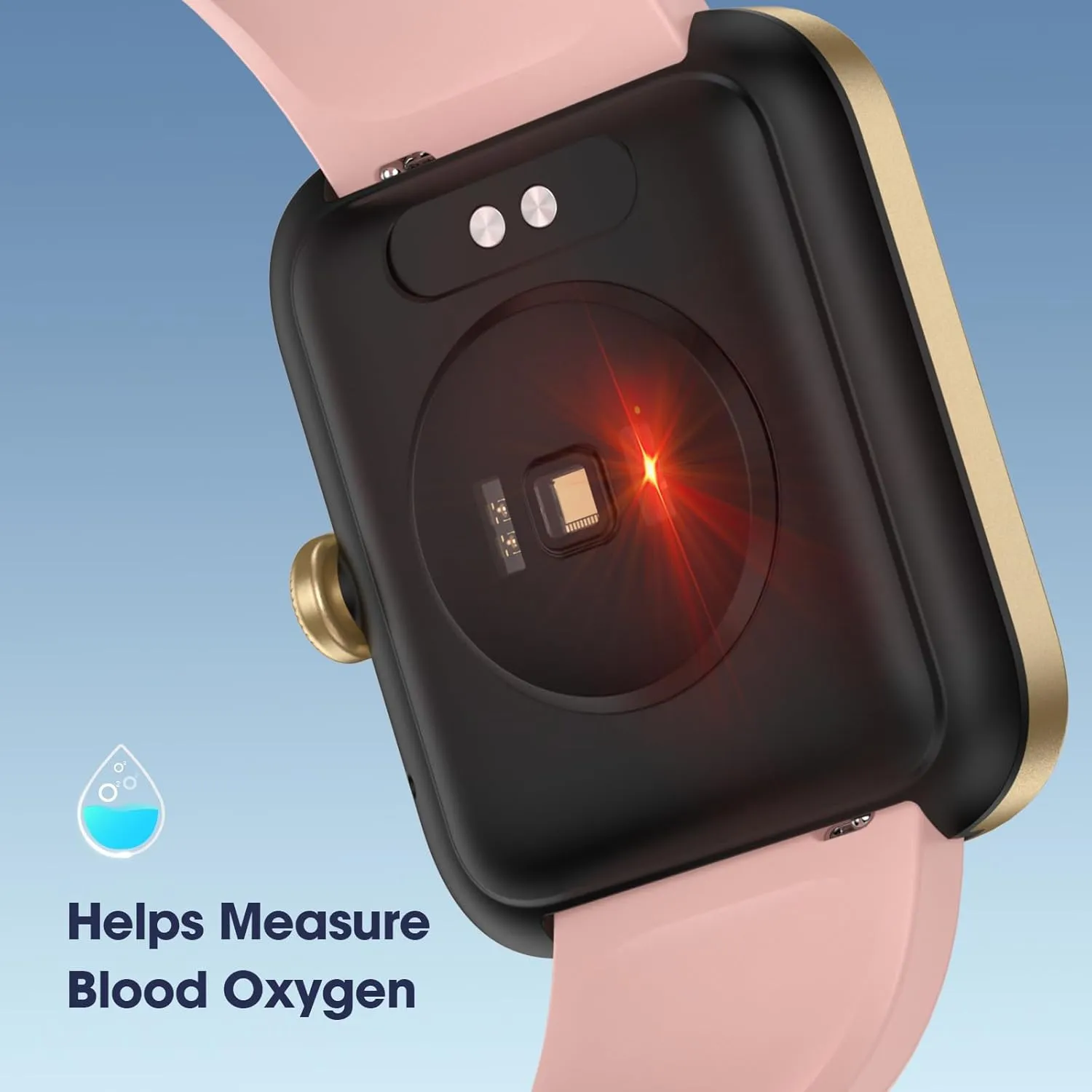 Smart Watch, Fitness Tracker with Heart Rate Monitor, Blood Oxygen, Sleep Tracking, 41mm Smartwatch Waterproof with Pedometer for Women Men Watch Compatible with Android iOS Phones
