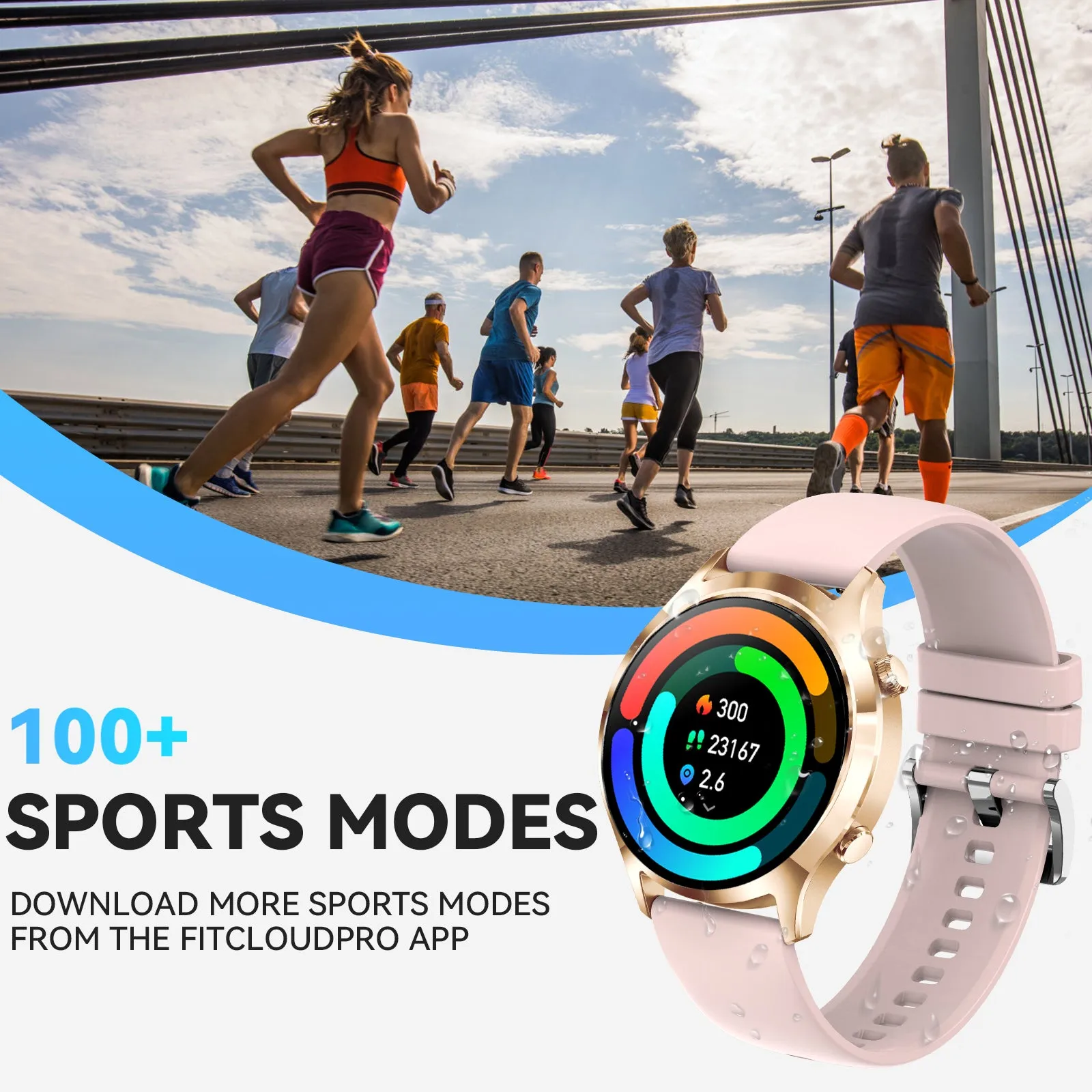 Smart Watch for Women Men Bluetooth Calling 1.39" HD Big Screen Sports Smartwatch Compatible with iPhone Android Phones 100  Sports Modes Fitness Tracker Watch with Heart Rate Sleep Monitor Pedometer