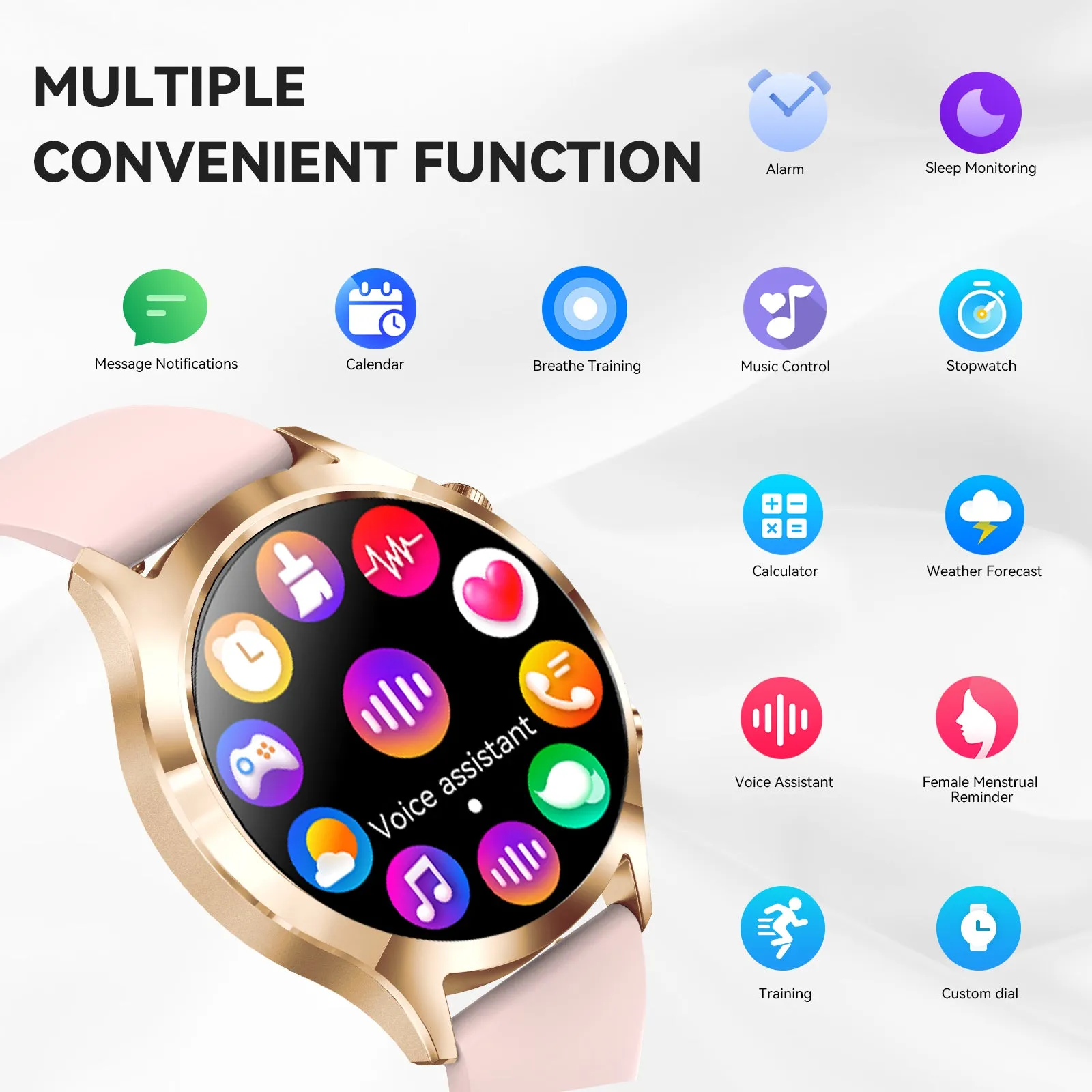 Smart Watch for Women Men Bluetooth Calling 1.39" HD Big Screen Sports Smartwatch Compatible with iPhone Android Phones 100  Sports Modes Fitness Tracker Watch with Heart Rate Sleep Monitor Pedometer