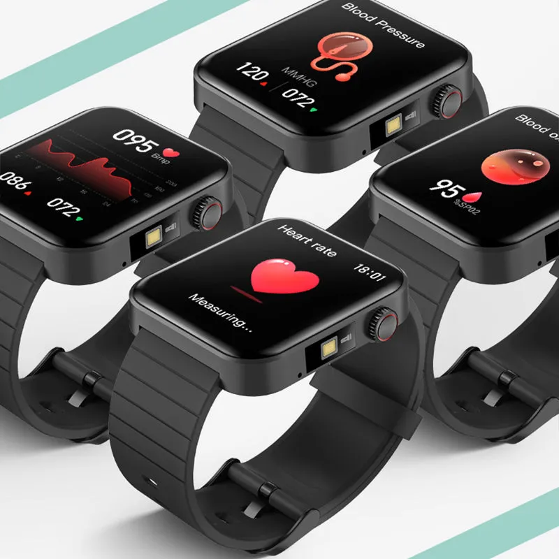 Sports Smart Watch for Men with Blood Oxygen Temperature 1.69'' inch Screen Bluetooth Call Multiple Sports Modes with Flashlight LED