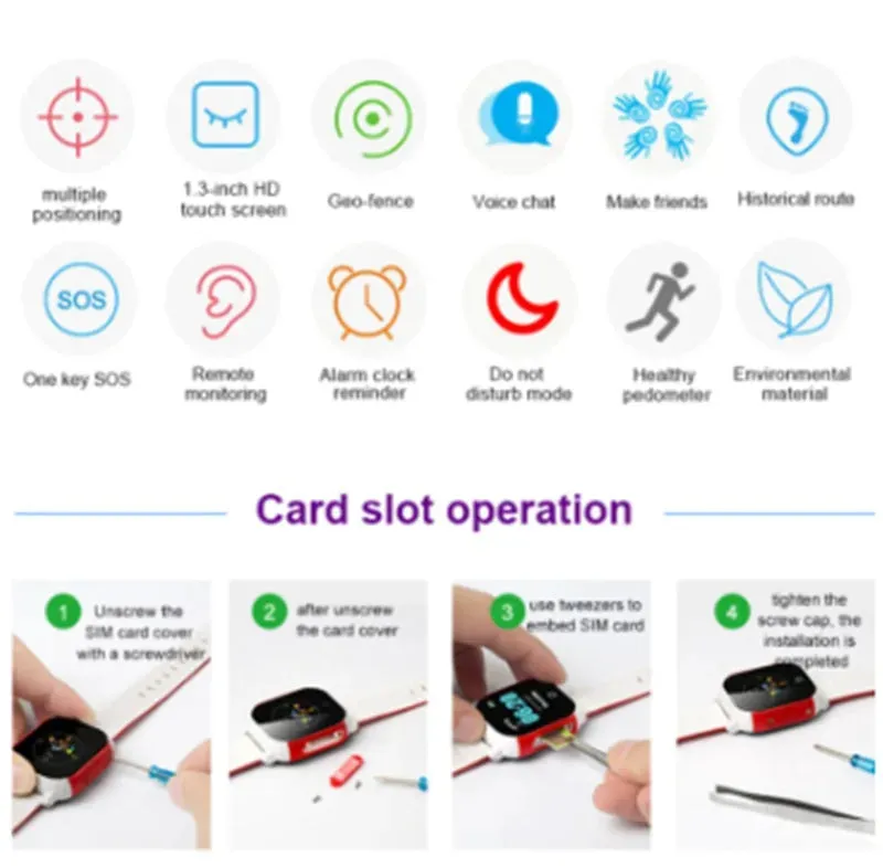 Student Waterproof Smart Watch Positioning