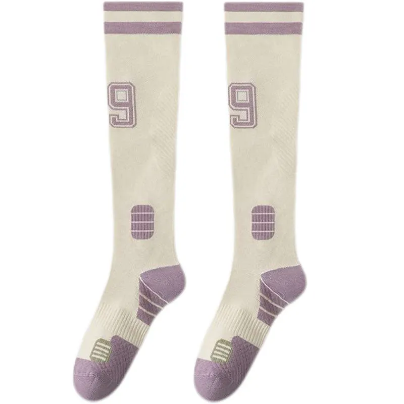 Sweetnana Sports Compression Stockings, Women's Sports Elastic Pressure Stockings, Slim Leg Stockings, Sweat-Absorbent, Anti-Slip.
