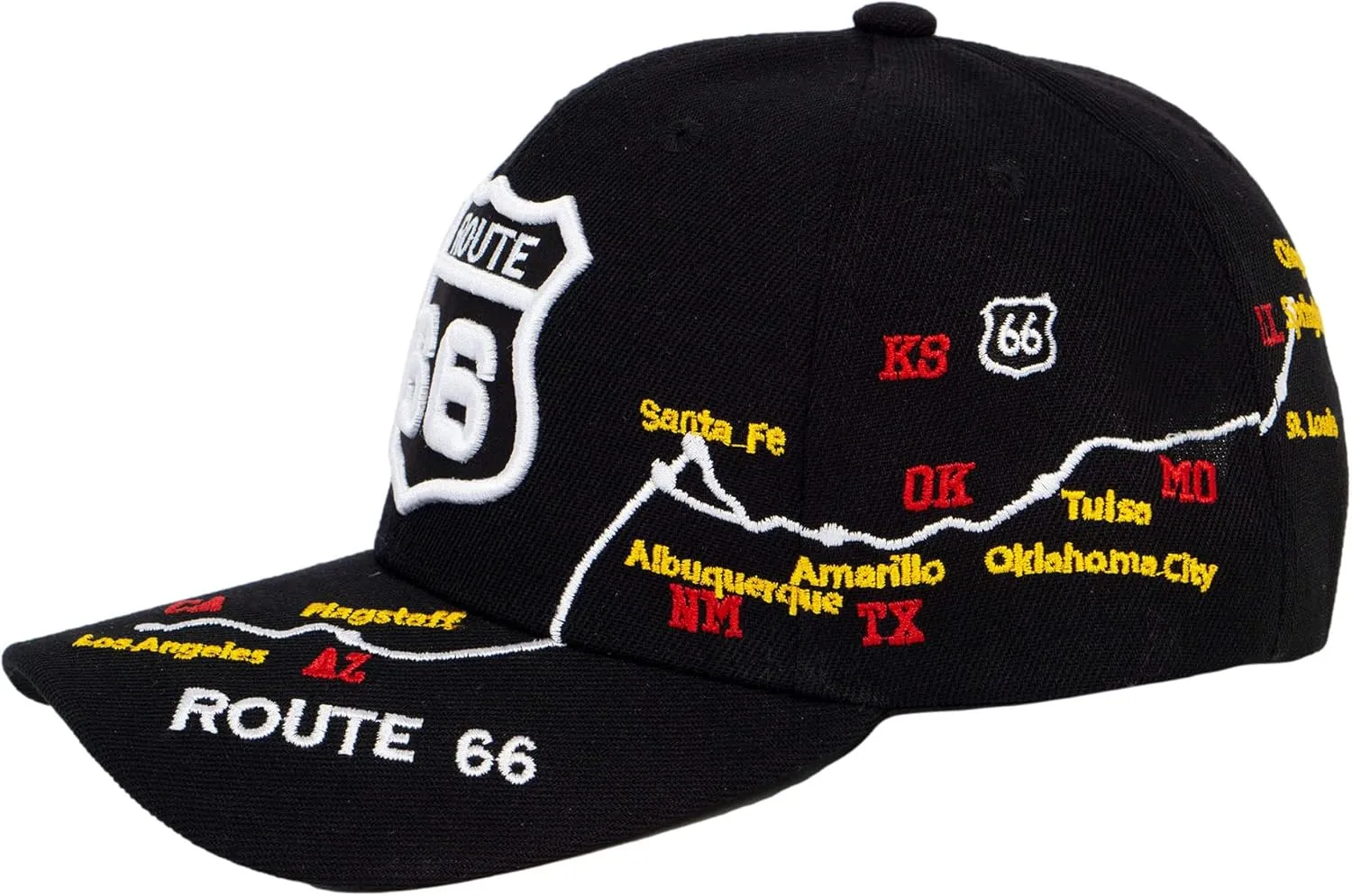 TOP HEADWEAR Route 66 Sign Adjustable Hook & Loop Hat